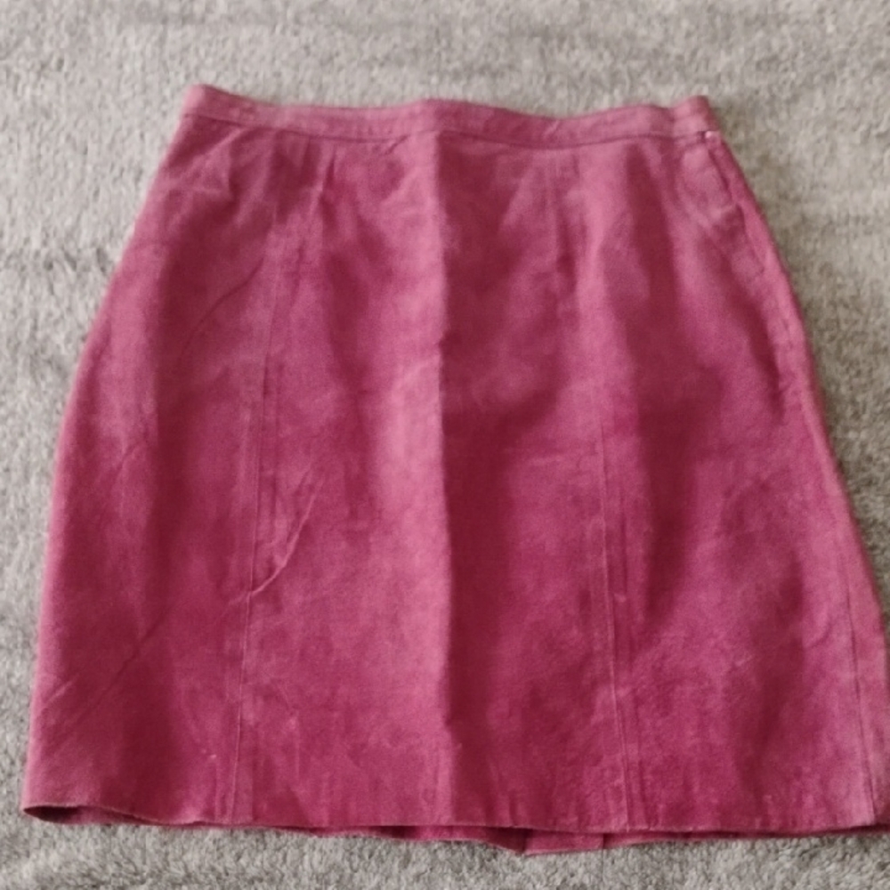 Gitano Vintage Mauve Burgundy Pencil Skirt
